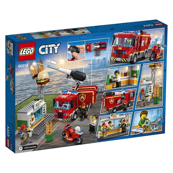 Конструктор Lego City Fire - Пожар в бургер-кафе  