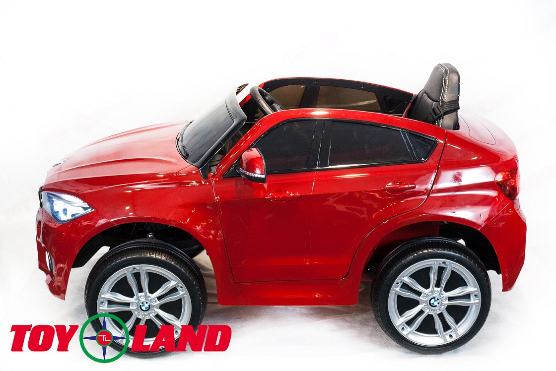 Электромобиль ToyLand BMW X6 mini красного цвета  