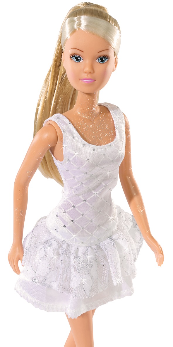 Кукла Штеффи в белом летнем платье, 29 см, 3 вида  