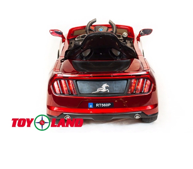 Электромобиль ToyLand Ford Mustang красного цвета  