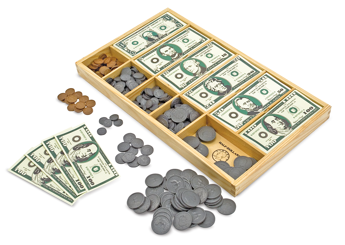 Набор - Монеты и купюры из серии Деревянные игрушки  