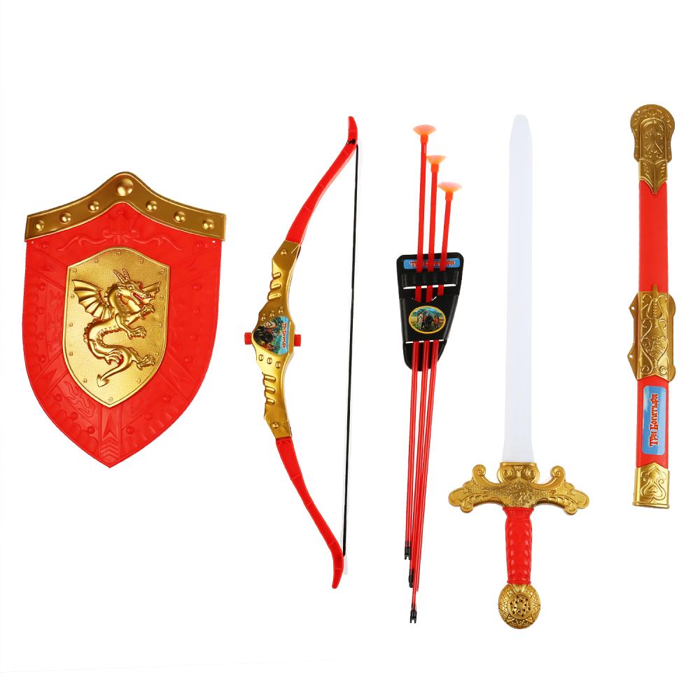 Набор оружия Три богатыря лук, щит, меч  