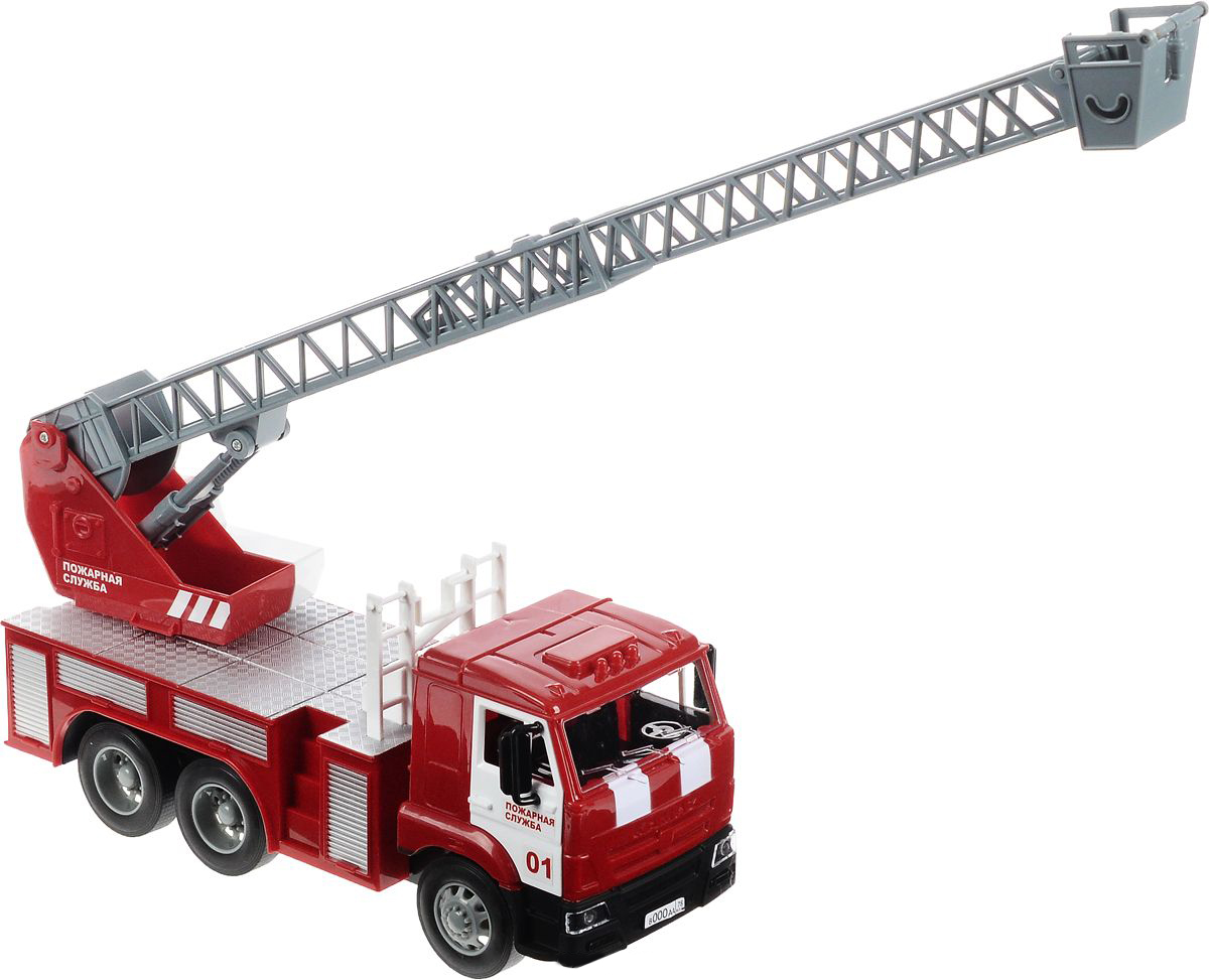 Инерционная пожарная машина – Камаз, со светом и звуком  