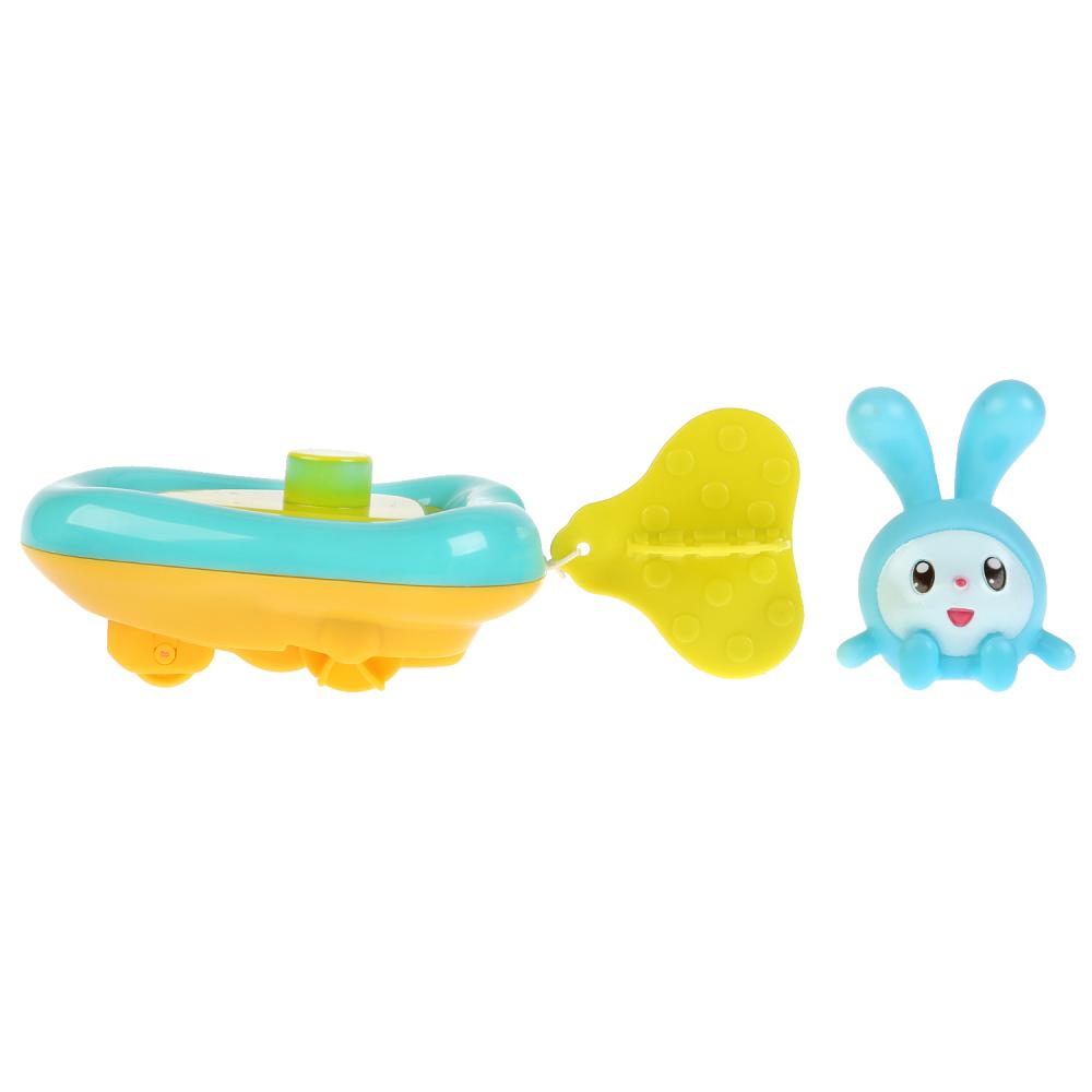 Игрушка пластизоль для ванны Малышарики – Лодка и Крошик, 5,5 см  