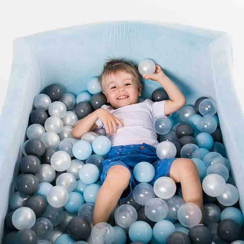 Детский сухой бассейн Romana Airpool Box, голубой + 100 шаров  