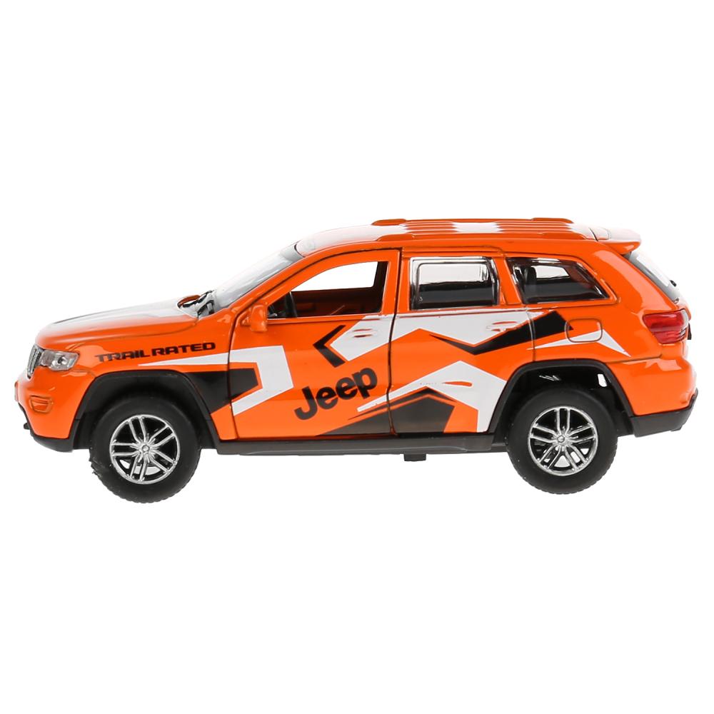 Машина металлическая Jeep Grand Cherokee спорт, инерционная, цвет – оранжевый, 12 см  