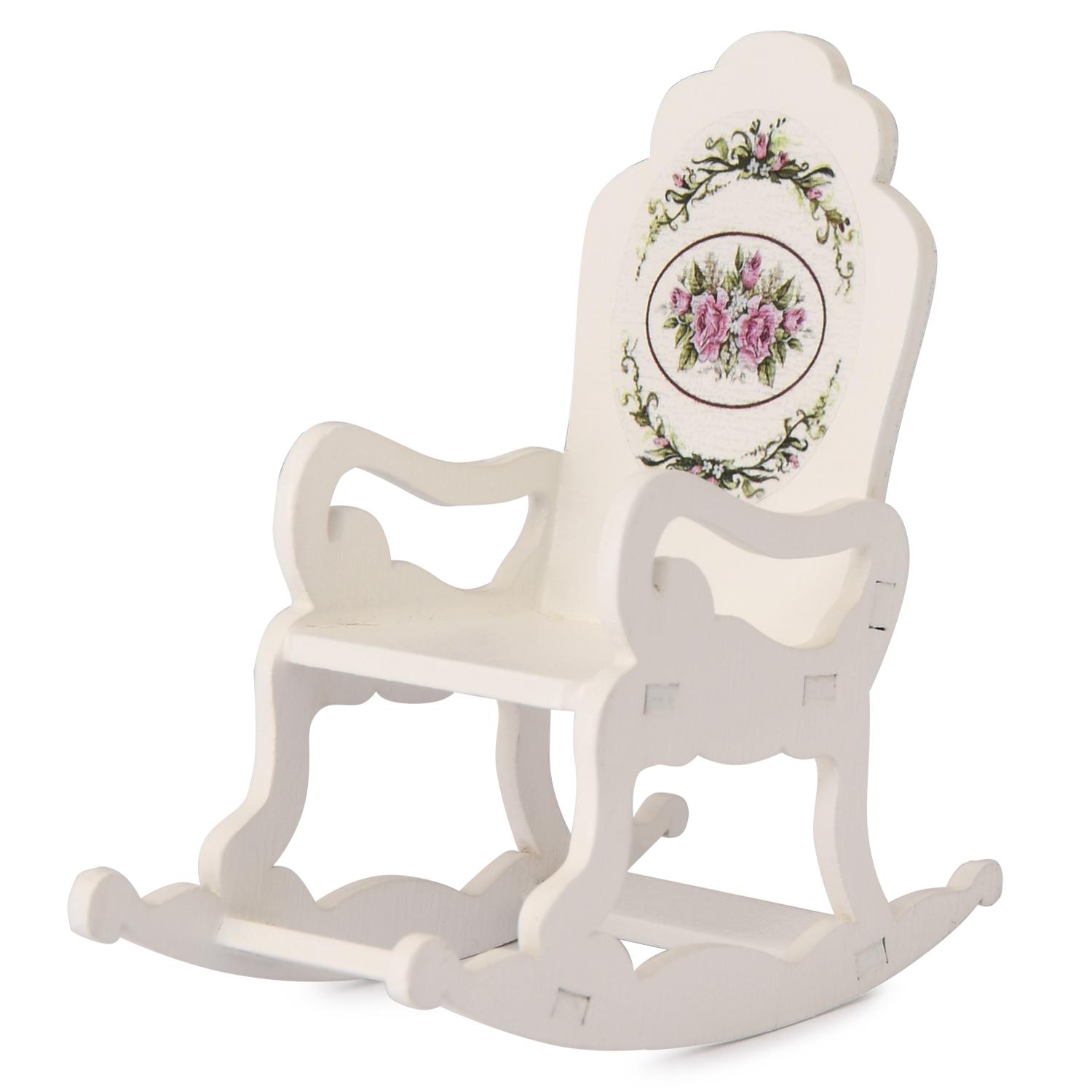 Набор мебели для кукольного дома - Камин и кресло-качалка, коллекция Прованс  