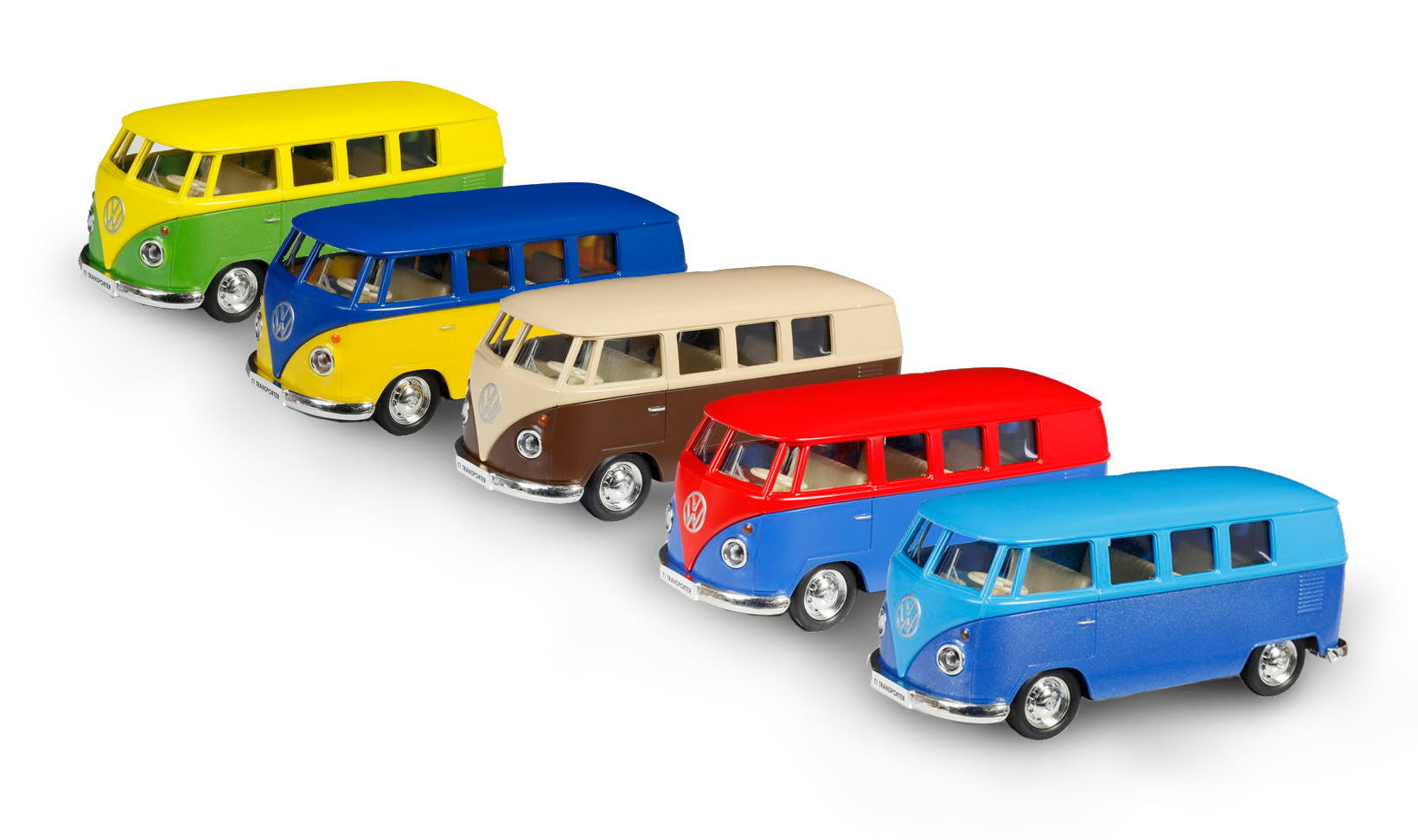 

Металлический инерционный автобус RMZ City - Volkswagen Type 2 T1, 1:32, 5 цветов