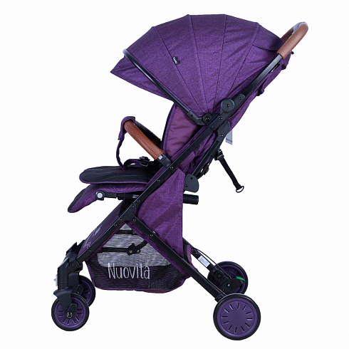 Прогулочная коляска Nuovita Giro Lux, Фиолетовый, Черный  