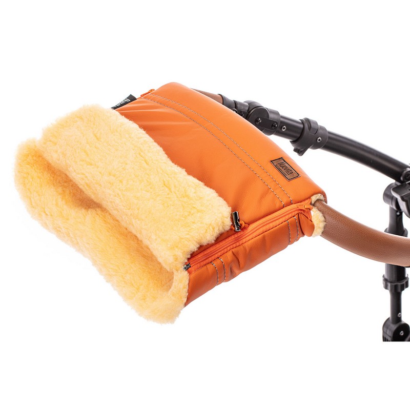 Муфта меховая для коляски Nuovita Alpino Lux Pesco Arancio/Оранжевый  