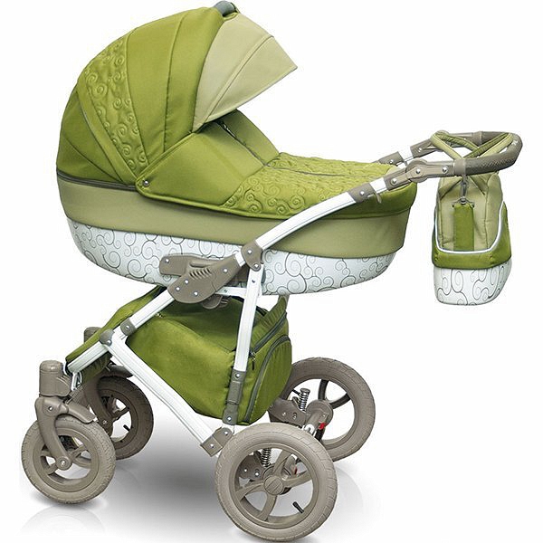 Детская коляска Camarelo Figaro 2 в 1, салатовая  