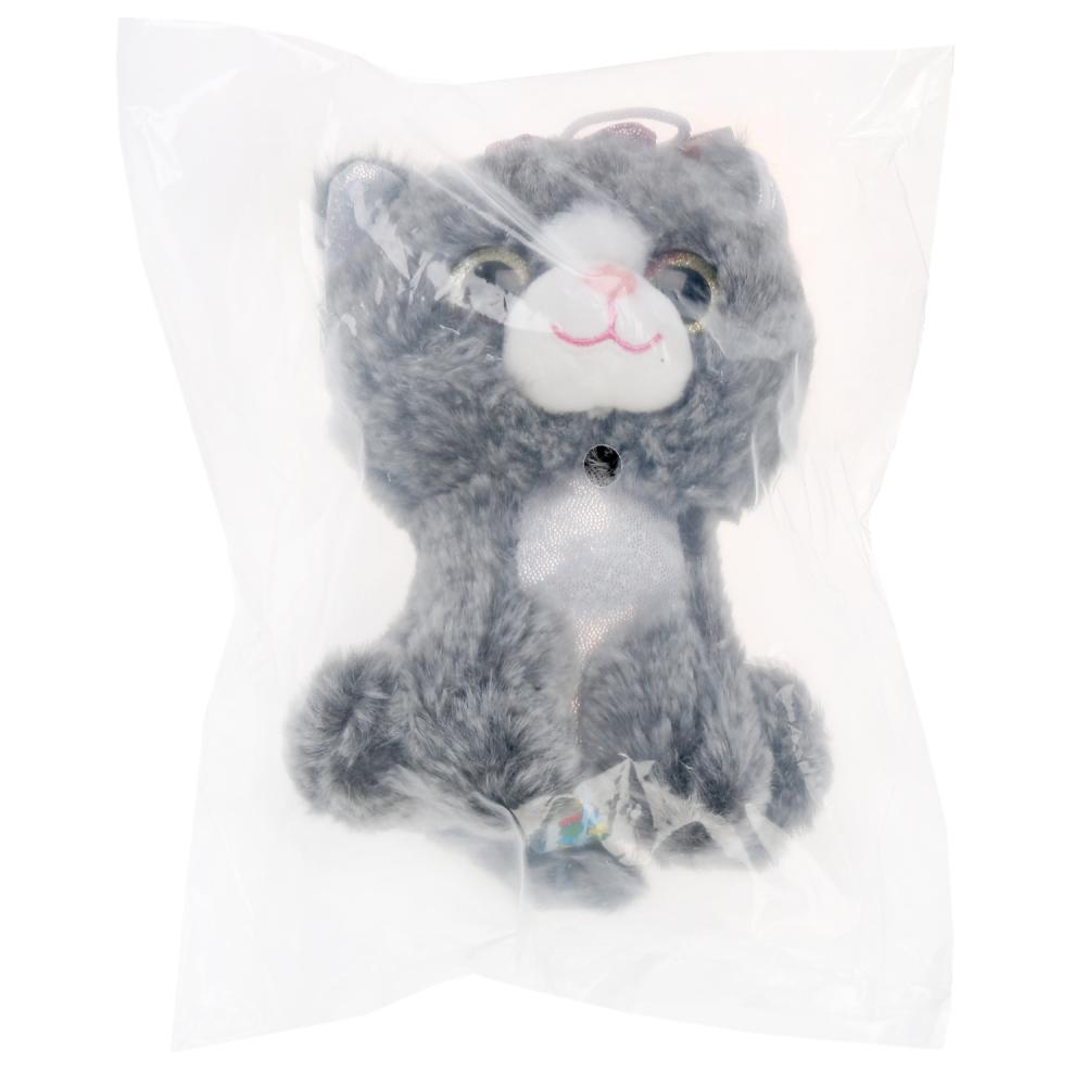 Игрушка мягкая - Кошка с бантиком, 15 см  