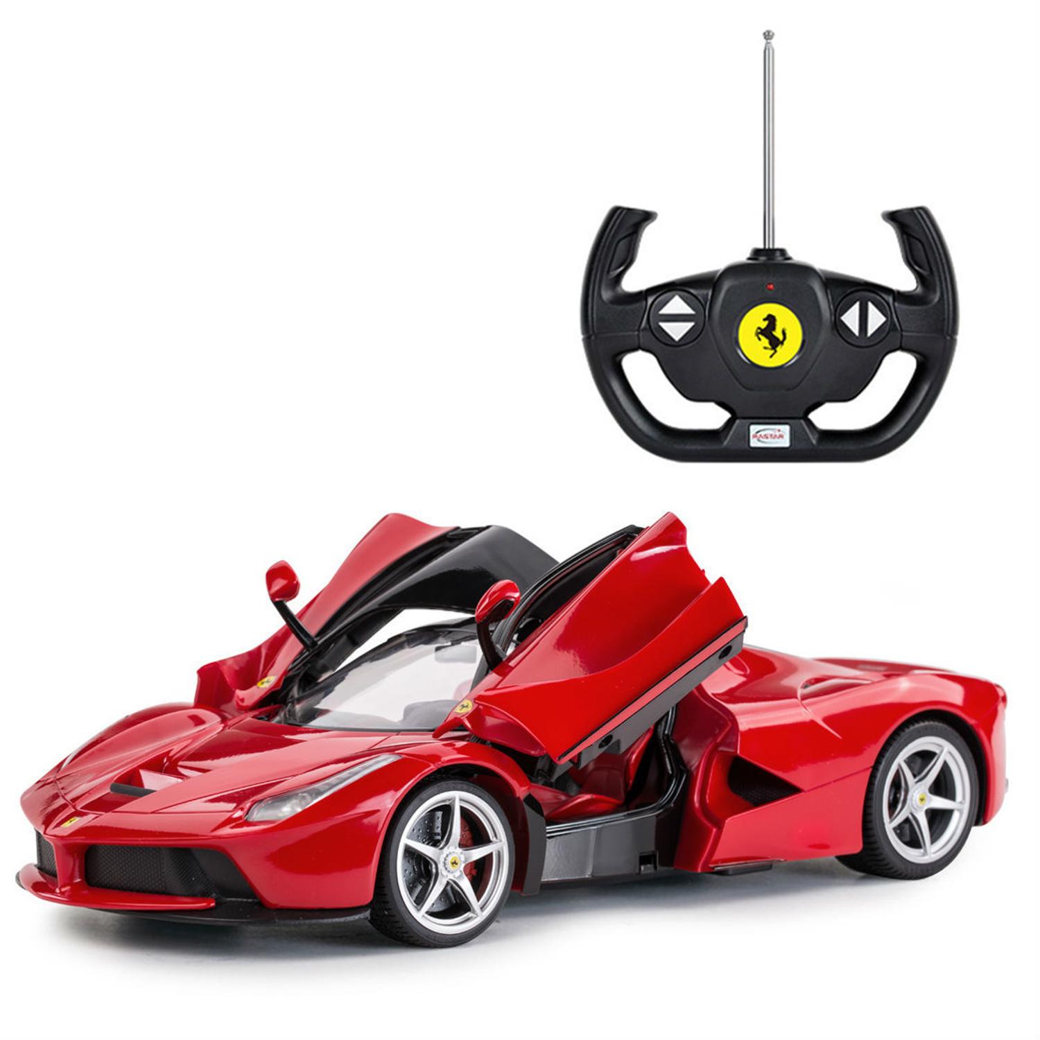 

Машина на радиоуправлении Ferrari LaFerrari, со световыми эффектами, открываются двери, цвет красный, 1:14