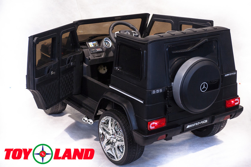 Электромобиль Mercedes Benz G65, цвет - черный матовый  