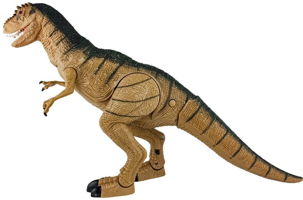 Игрушка интерактивная Динозавр с ИК пультом, голова из мягкого ПВХ, свет и звук  