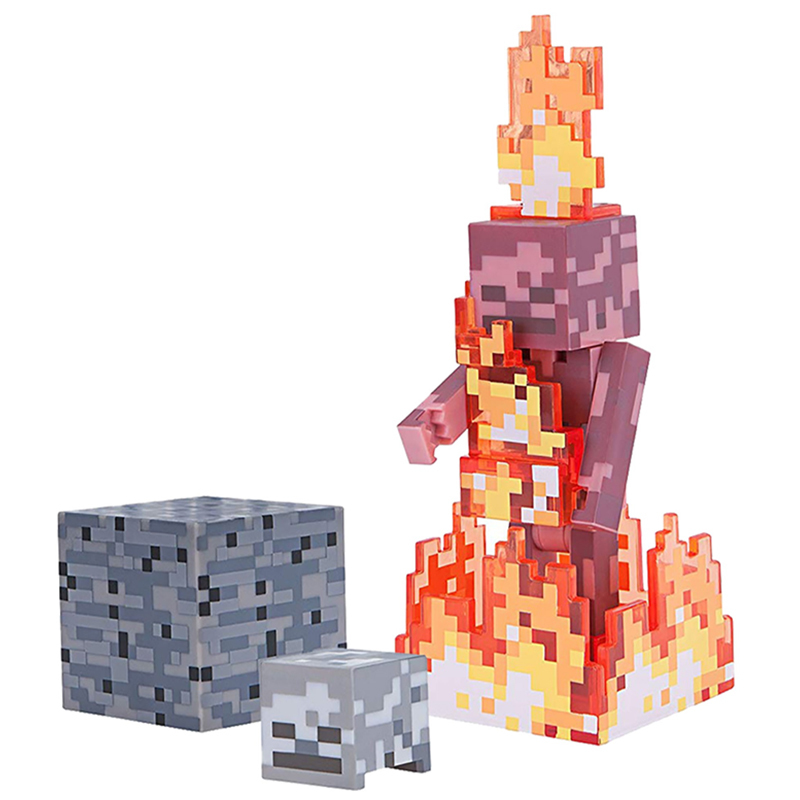 Фигурка Minecraft Skeleton on Fire 8 см  