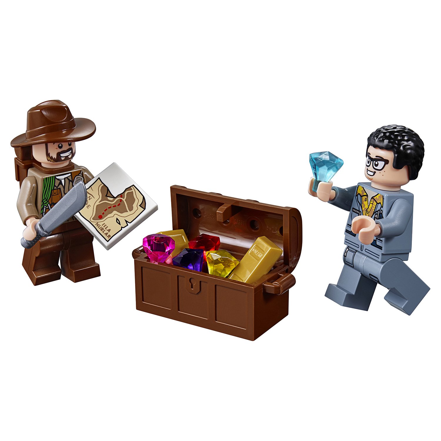 Конструктор Lego Jurassic World - Поединок с бариониксом: охота за сокровищами  