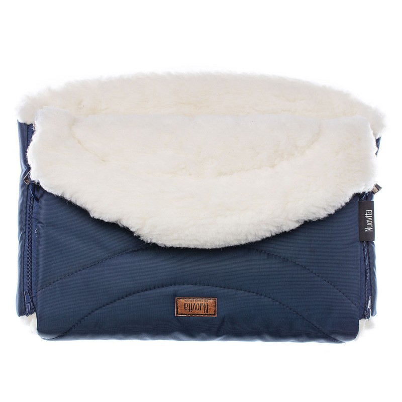 

Муфта меховая для коляски Nuovita Tundra Bianco Blu scuro/Темно-синий