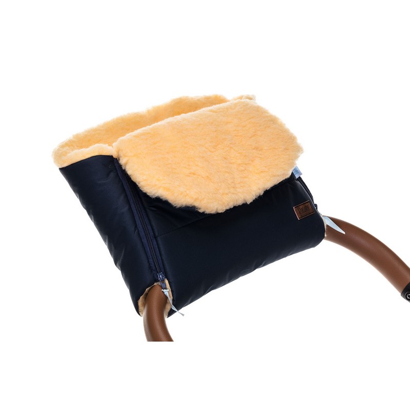 Муфта меховая для коляски Nuovita Vichingo Pesco Blu scuro/Темно-синий  