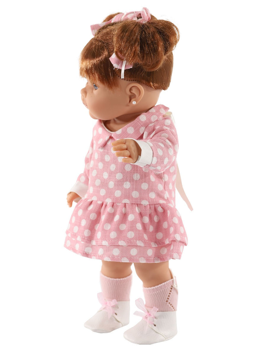 Кукла Констация в платьице в горошек, 38 см  