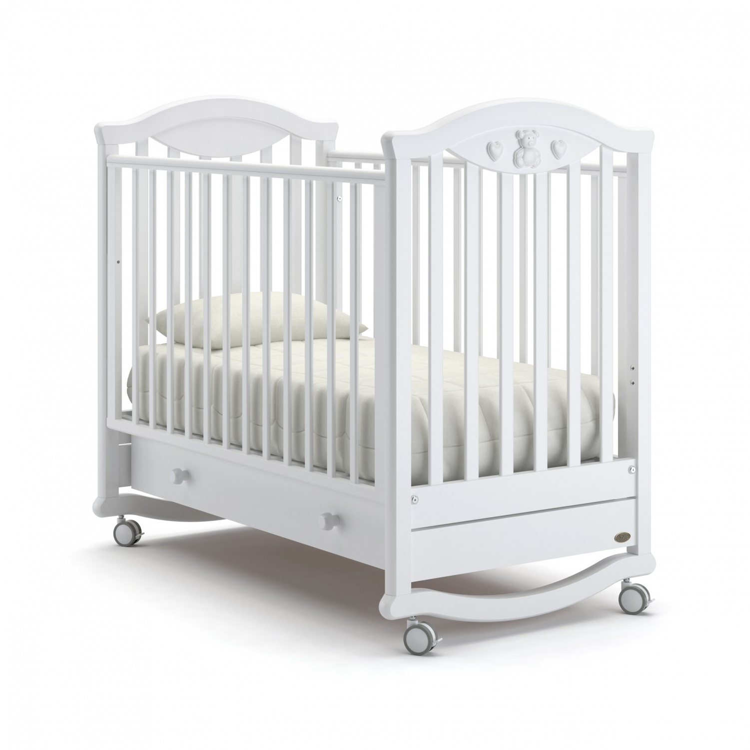 

Детская кровать Nuovita Lusso dondolo, bianco/белый