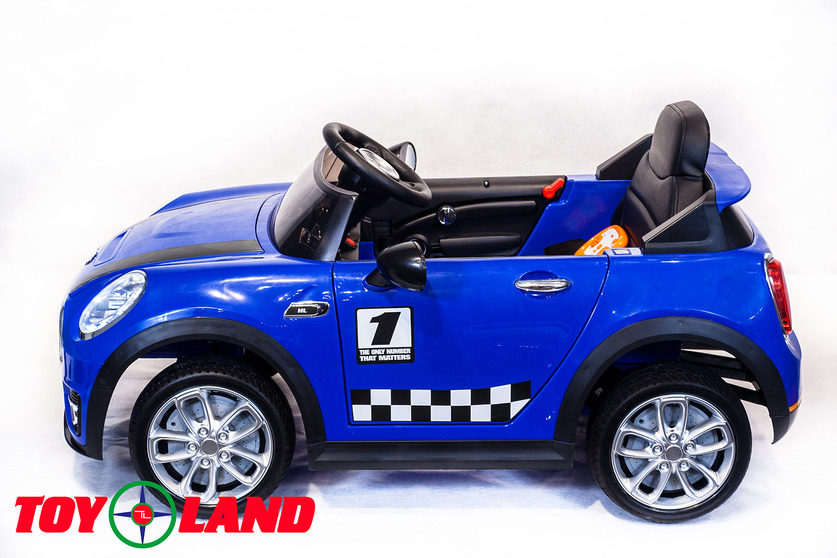 Электромобиль Mini Cooper синий  