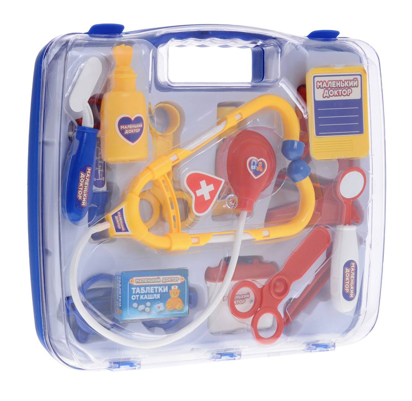 Детский игрушечный набор. Набор доктора ABTOYS pt-00232. Игровой набор "маленький доктор" Doctor Set. Игровой набор доктор (в чемоданчике 9 предметов).