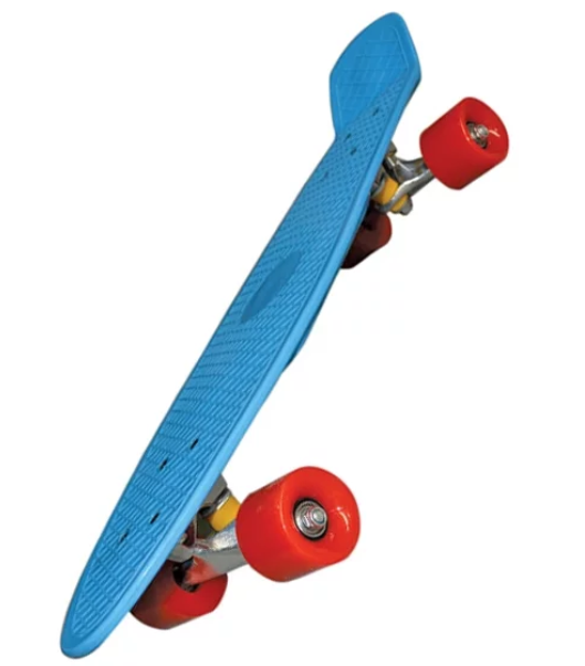 Скейт пластиковый, размер 68 х 20 х 9,5 см., цвет- оранжевый/зеленый/голубой  