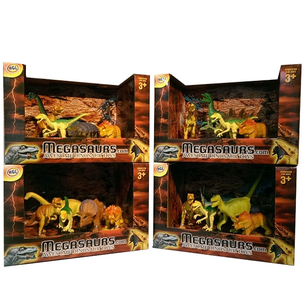 

Игровой набор из 5 фигурок динозавров и дерева
