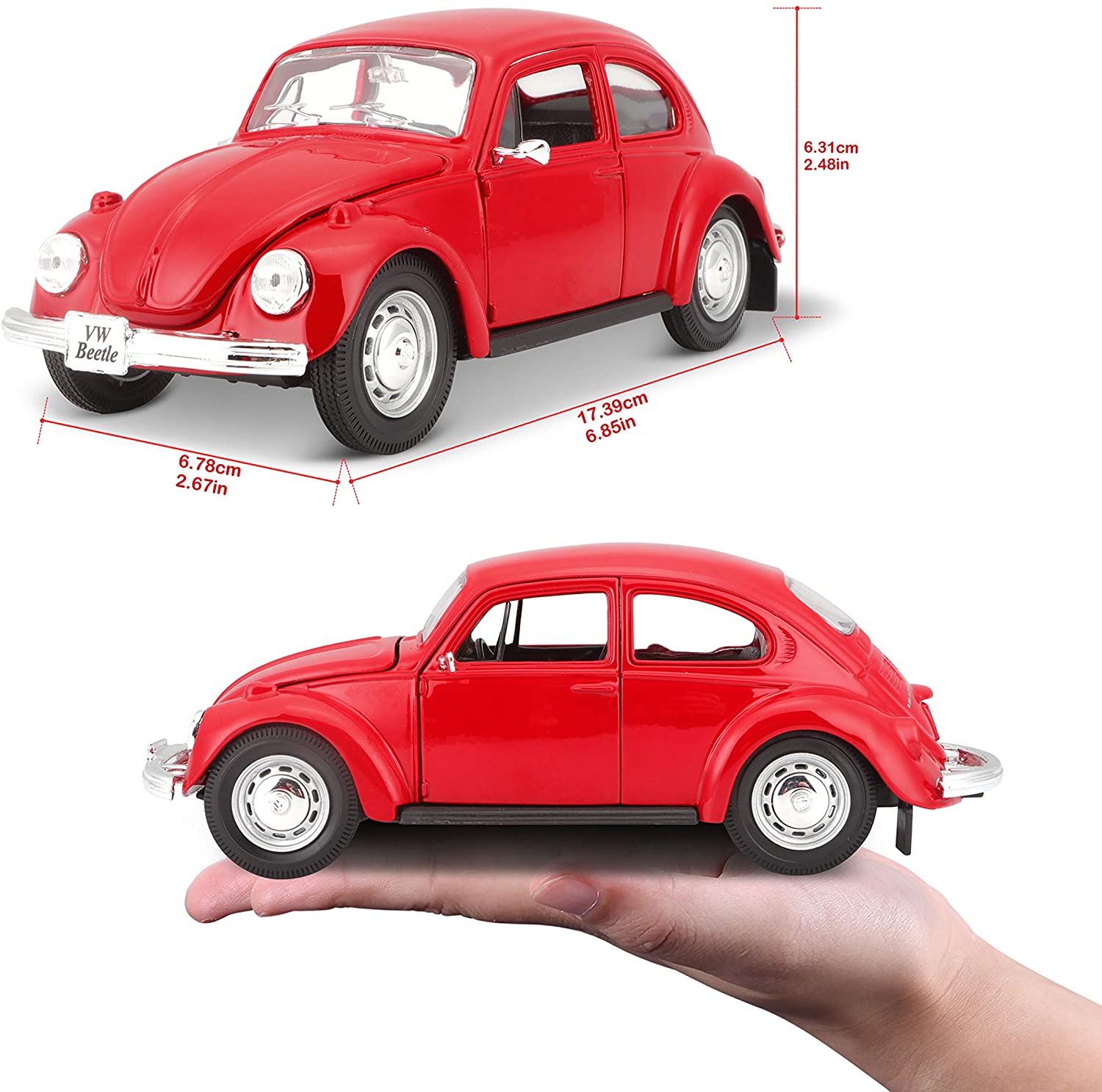 Модель автомобиля Volkswagen Beetle, 1:24   