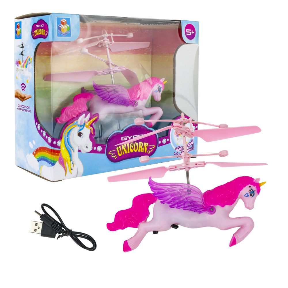 

Игрушка на сенсорном управлении - Gyro-Unicorn, свет
