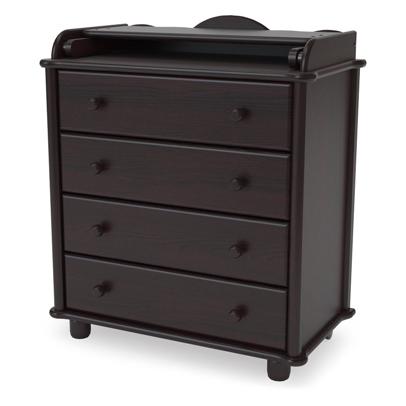 

Комод детский Гандылян КО-2003-3 Иришка с декором Мишка на луне, махагон