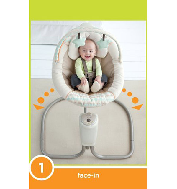 Электрокачели - Graco Sweet N Nuggle/Snuggle Swing с адаптером, Benny & Bell  