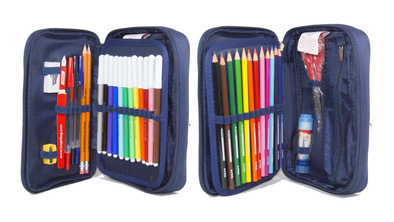 Пенал с канцтоварами - Дельфин  