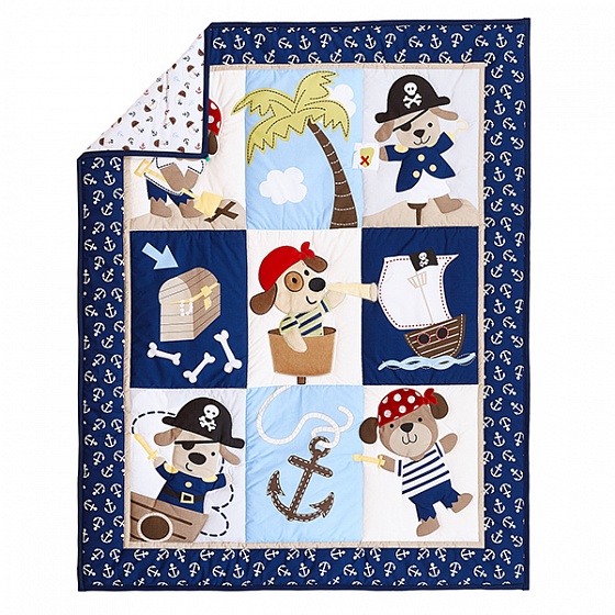 Набор постельного белья для новорожденных Piratic, 7 предметов  