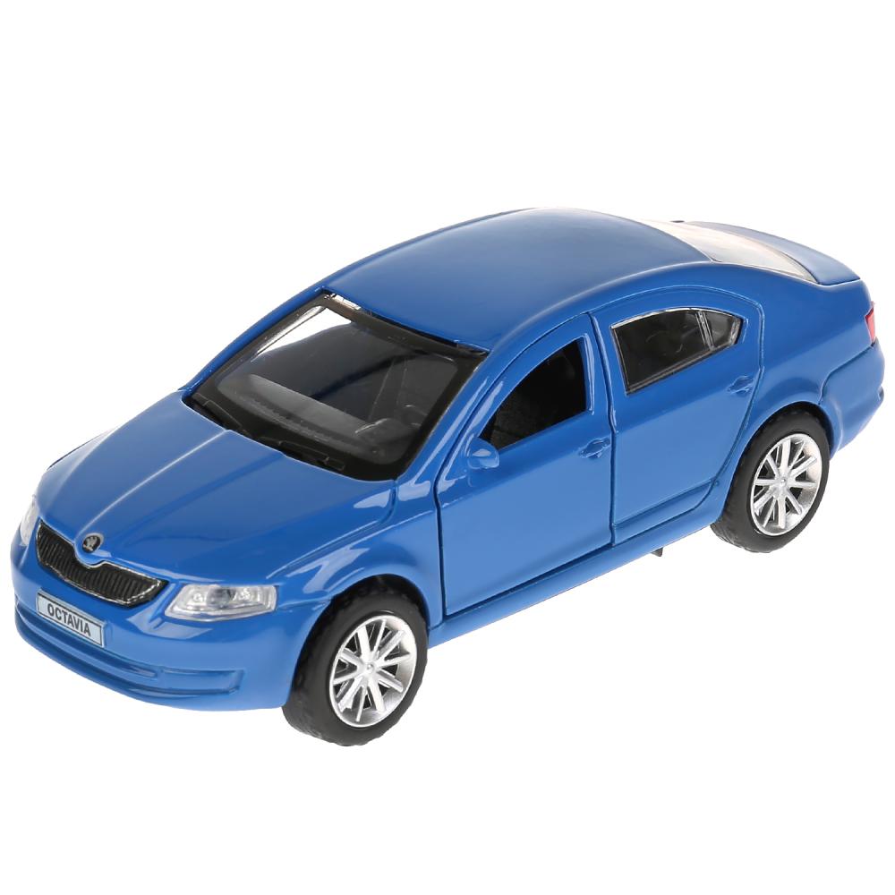 

Машина металлическая Skoda Octavia, длина 12 см., открываются двери, инерционный, синий