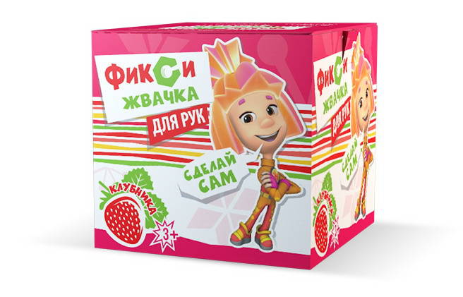 

Набор для экспериментов из серии Фикси-опыты - Жвачка для рук Клубника