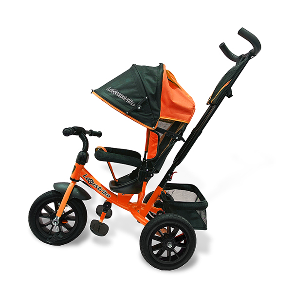 Велосипед 3 колесный – Lexus trike, цвет оранжевый, надувные колеса 12 и 10 дюйм  