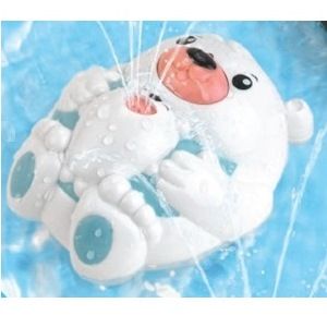 Детская игрушка для ванной - Полярный мишка, выпускает фонтанчики воды  