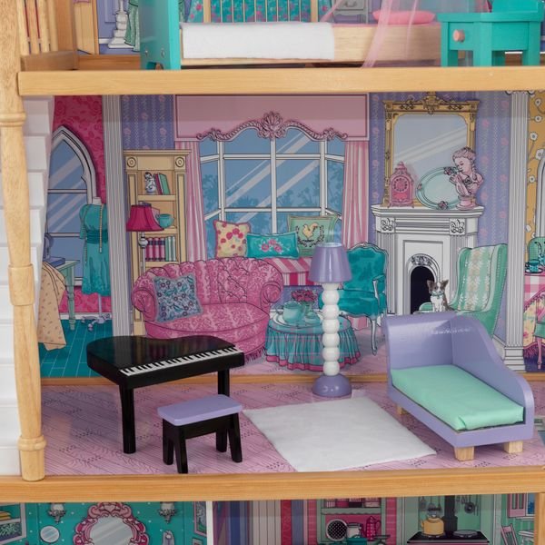 Трехэтажный дом с мебелью для кукол Барби – Аннабель, 17 элементов  