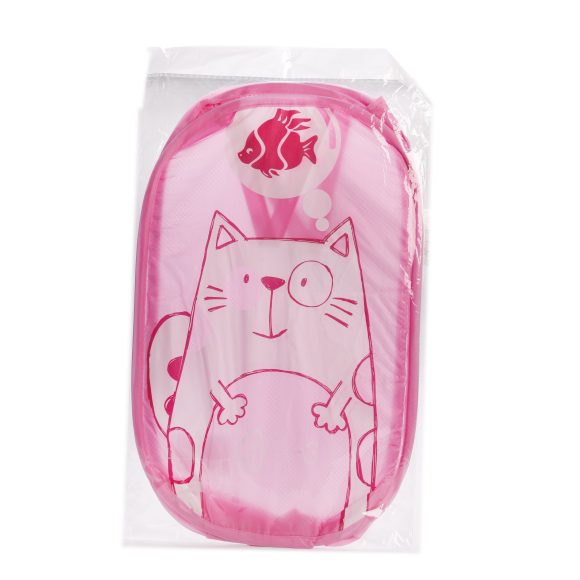 Корзина для игрушек Забавный кот, размер 34 х 54 см, без крышки  