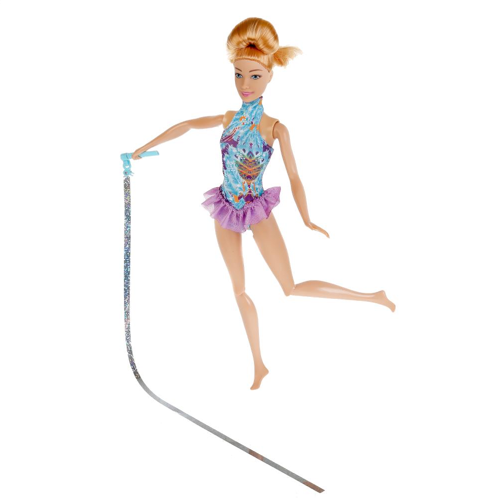 Кукла София гимнастка, сгибаются руки и ноги, лента в комплекте, 29 см  