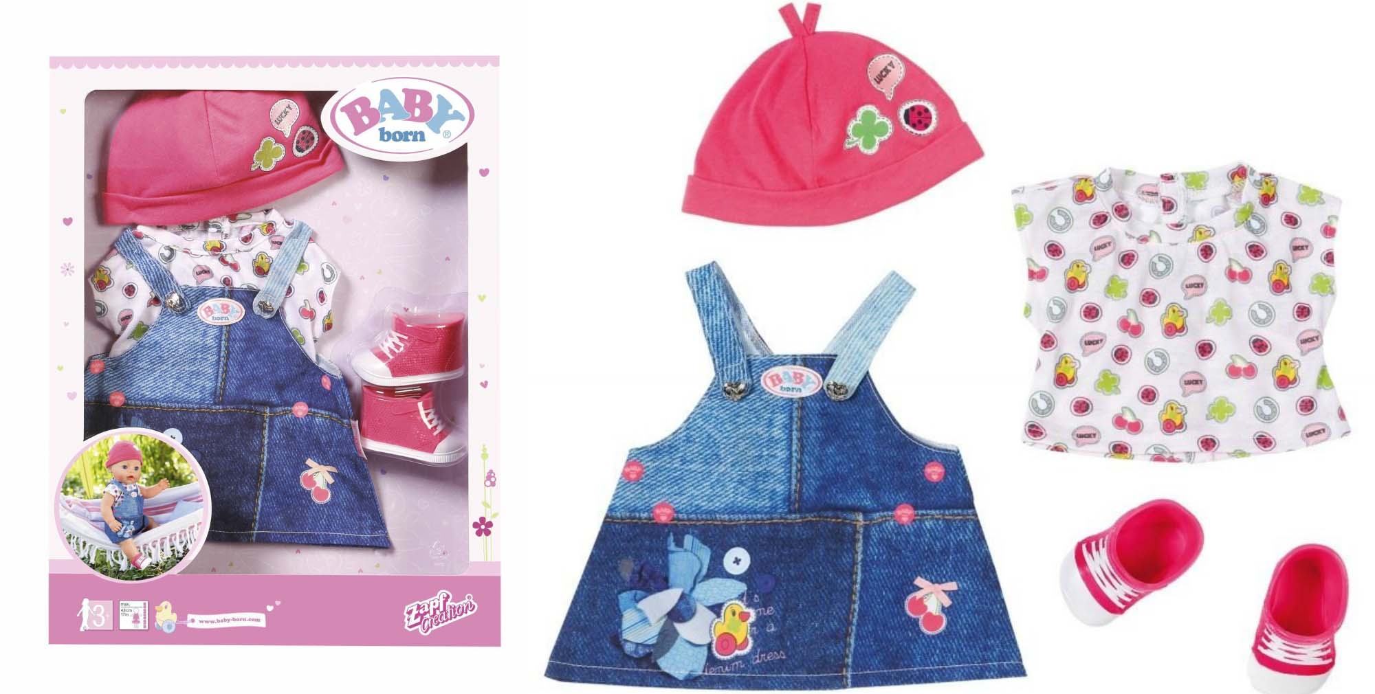 

Одежда для куклы Baby born – Джинсовая коллекция, платье