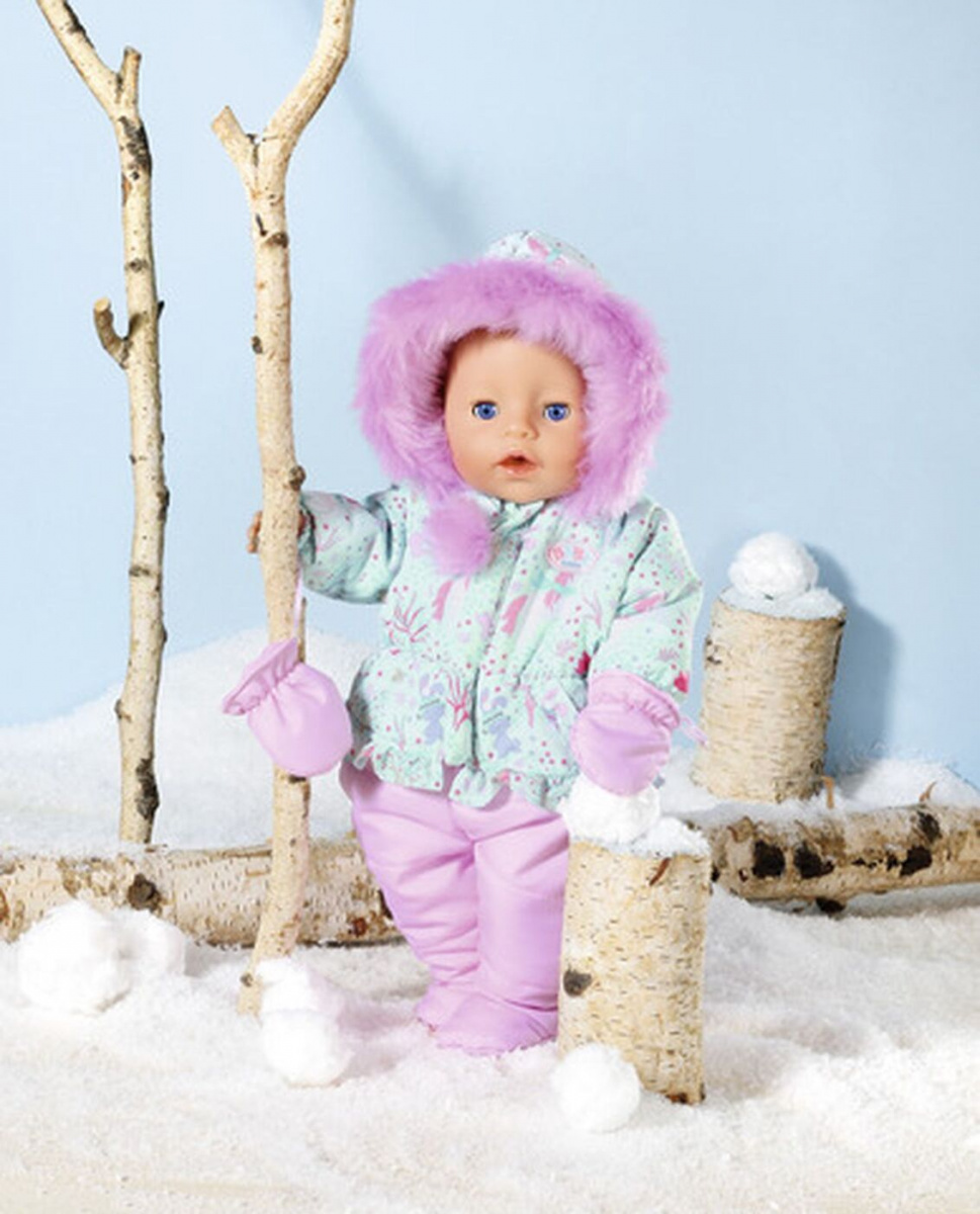 Интерактивная кукла Baby born в зимней одежде, 43 см  