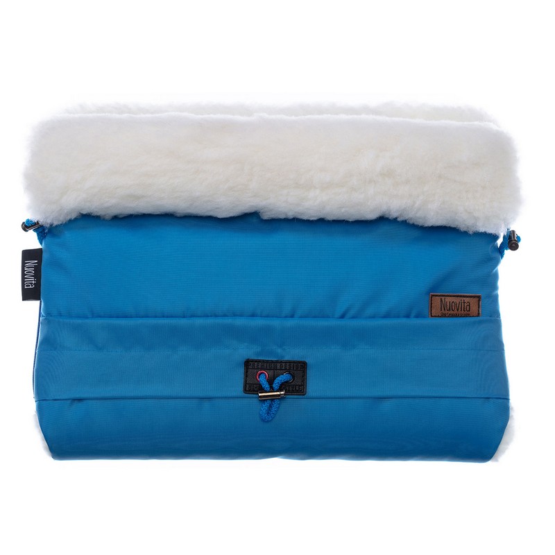 Муфта меховая для коляски Nuovita Alaska Bianco Marino/Морской  