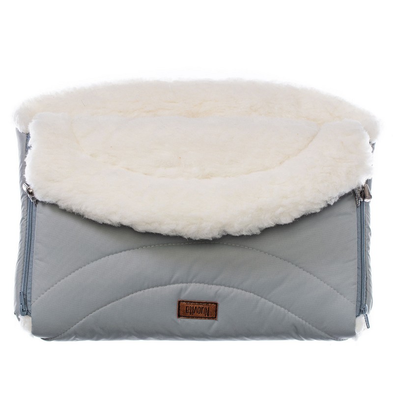 

Муфта меховая для коляски Nuovita Tundra Bianco Grigio/Серый