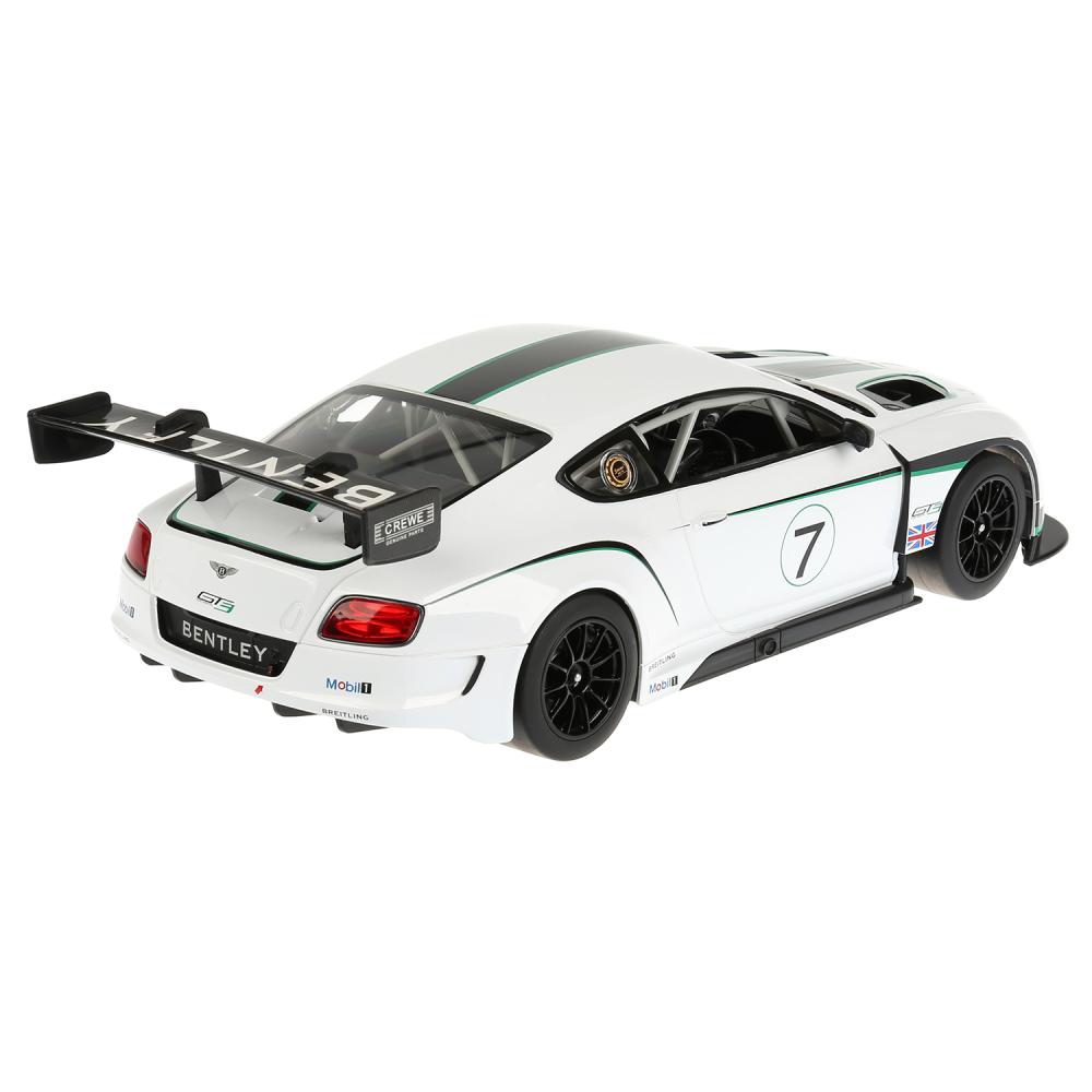 Машина р/у Rastar - Bentley Continental Gt3, масштаб 1:14 со светом, цвет белый   