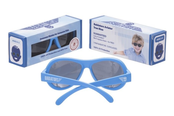 Солнцезащитные очки из серии Babiators Original Aviator - Настоящий Синий True Blue, Junior 0-2  