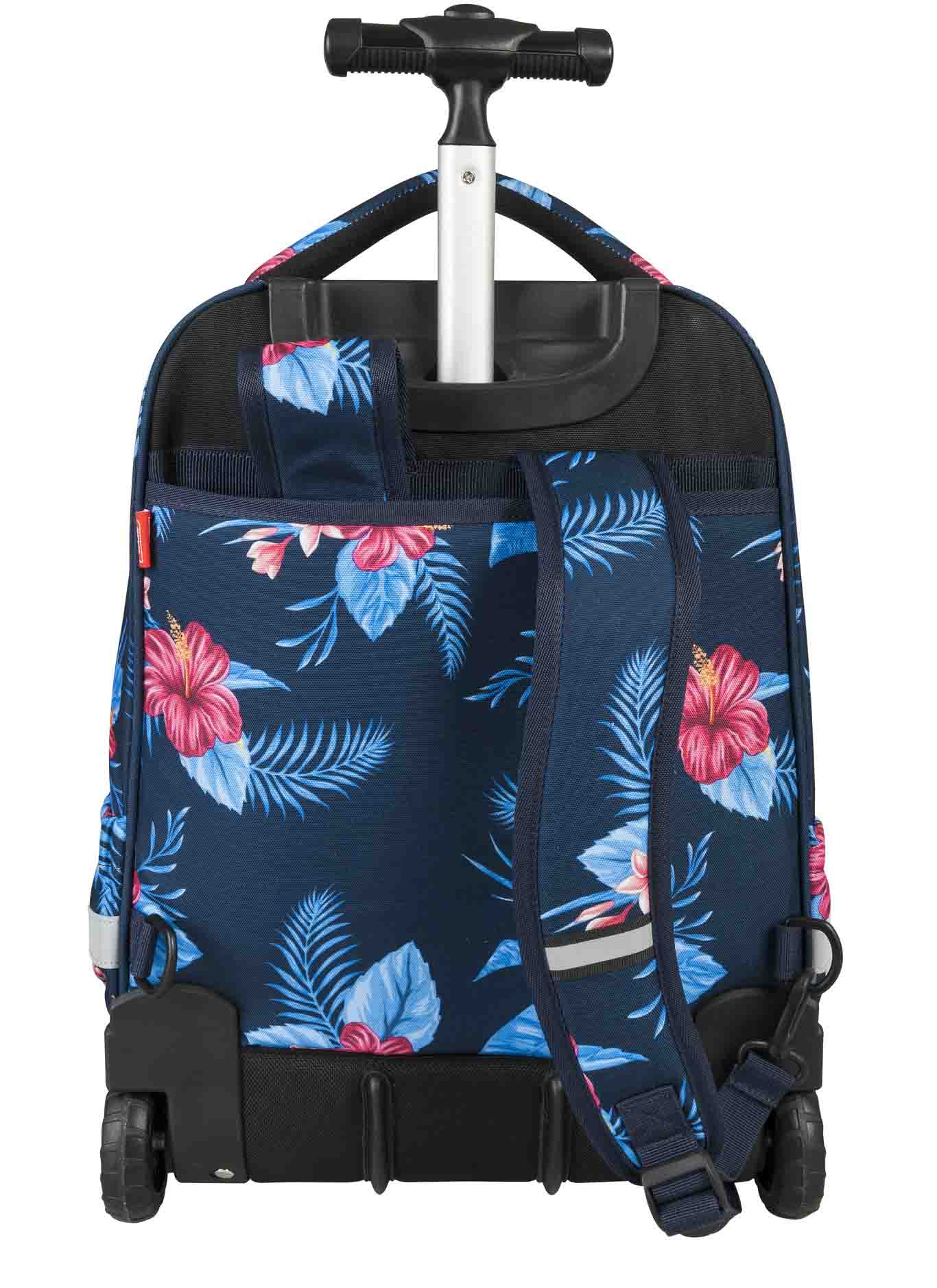 Рюкзак-тележка – Floral, синий  