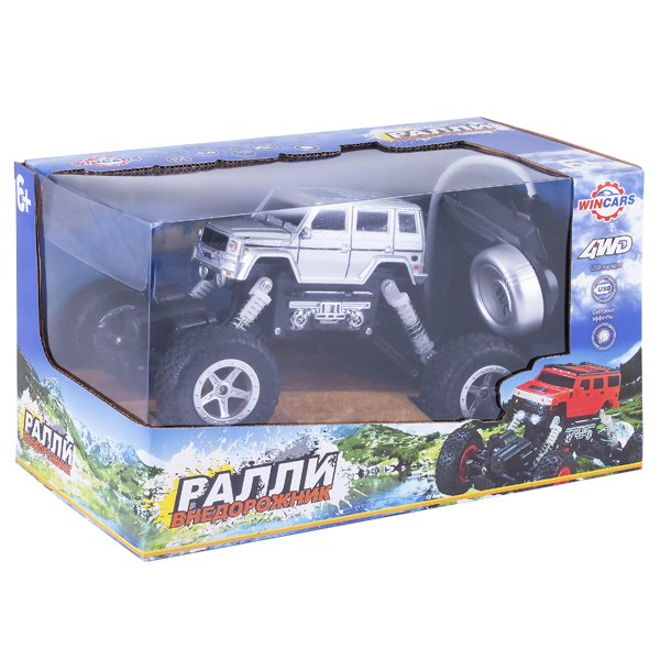

Радиоуправляемый ралли-внедорожник, 4 х 4, свет фар, USB-зарядка